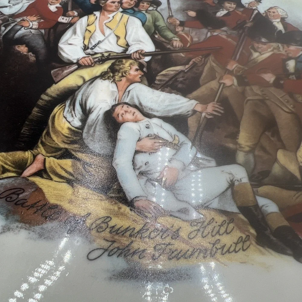 Bicentennial Battle of Bunker Hill Commemorative Plate